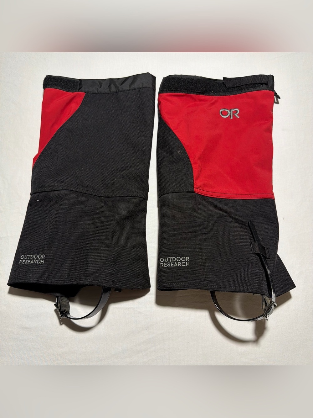 GORE-TEX Outdoor Research Black and Red Gaiters